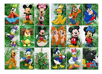 Christmas Mickey Mouse & Friends Ornament Set - 8 Random Holiday Decor Pieces