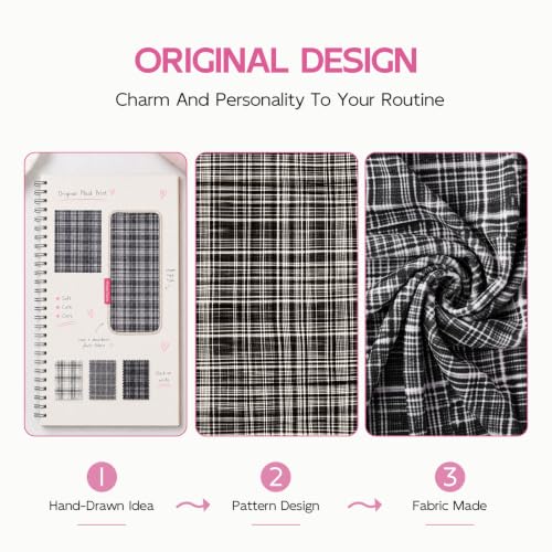 Years Calm XL Microfiber Hair Towel Wrap - Gray Stripes, Quick-Drying & Absorbent