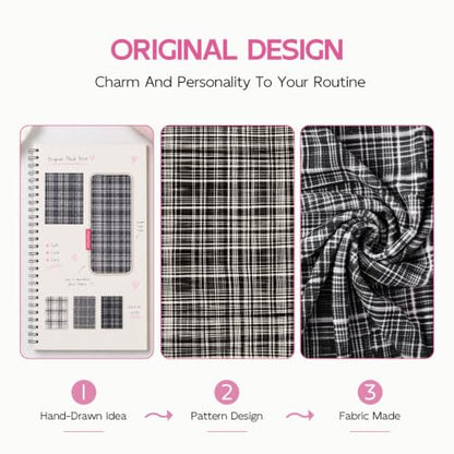 Years Calm XL Microfiber Hair Towel Wrap - Gray Stripes, Quick-Drying & Absorbent