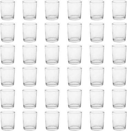 Clear Mercury Glass Tea Light Holders by [Brand Name] - Elegant Votive Candle Holders for Weddings & Home Decor | Set of 36