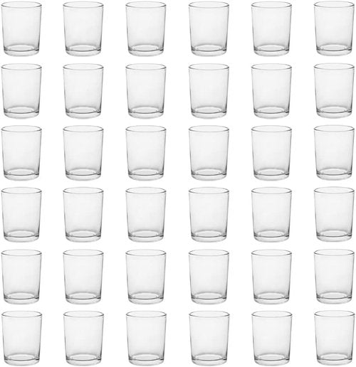 Clear Mercury Glass Tea Light Holders by [Brand Name] - Elegant Votive Candle Holders for Weddings & Home Decor | Set of 36