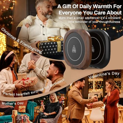 BrewTherm 2-in-1 Coffee & Candle Warmer - 5 Temp Settings, Auto Shut Off (Black)