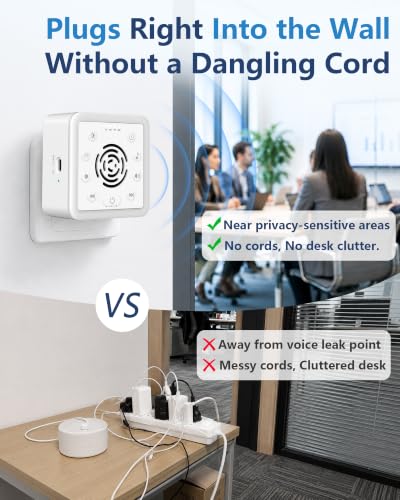 Office Privacy Noise Canceling White Noise Machine 90dB with Timer
