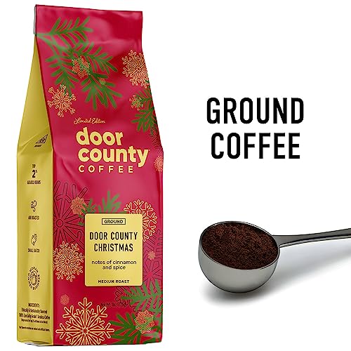 Door County Christmas Flavored Coffee Ground 8oz - Holiday Seasonal Brew