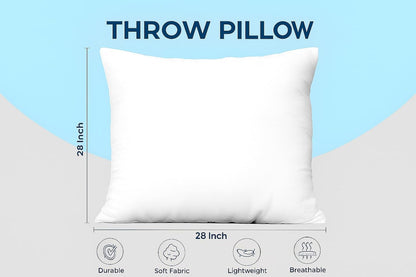 Utopia Bedding Throw Pillow Inserts - Pack of 4 White 28 x 28 Inches | Indoor Decorative Cushions