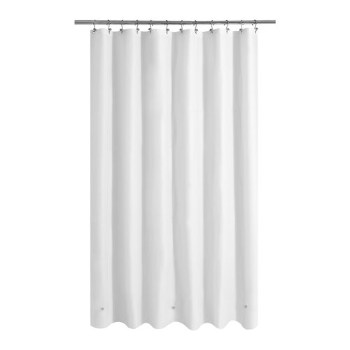 Mrs Awesome Extra Long Shower Curtain Liner with 3 Magnets, Ceiling to Floor XL PEVA Plastic Shower Curtain for Bathroom Lightweight & Waterproof, 72 x 96, White