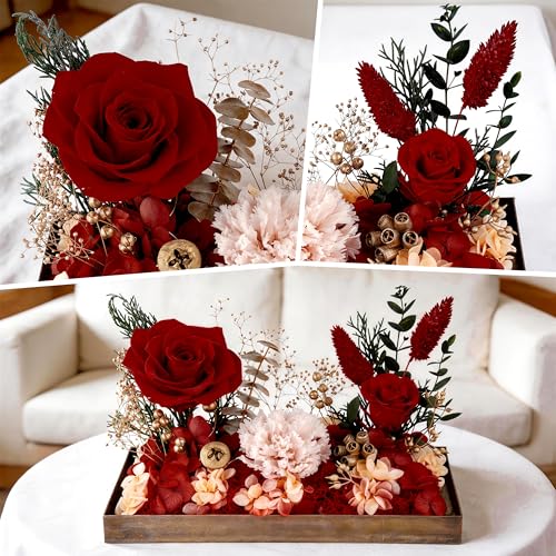 Forever Rose in Glass Dome Gift – Preserved Rose for Mom, Wife, Girlfriend