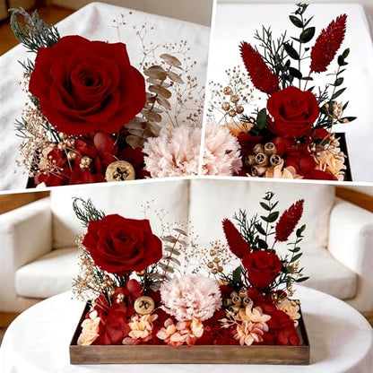 Forever Rose in Glass Dome Gift – Preserved Rose for Mom, Wife, Girlfriend