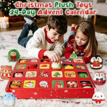 Advent Calendar 2026 - 24 Plush Mini Toys, Gift Box Included - Variation: 24-PACK