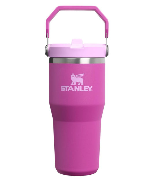 STANLEY IceFlow 2.0 Flip Straw Tumbler with Handle 14 oz | Twist On Lid and Flip Up Straw | Leakproof Water Bottle | Insulated Stainless Steel | BPA-Free | Dark Blossom