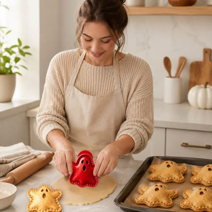 Halloween Mini Pie Mold Set - Fall Baking Dough Press Cutter, Molds-C