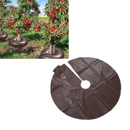 Tree Watering Ring 10 Gallon PVC Drip Irrigation Bag for Trees - Brown