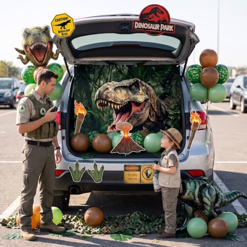 Dinosaur Trunk or Treat Car Decorations & Birthday Party Kit
