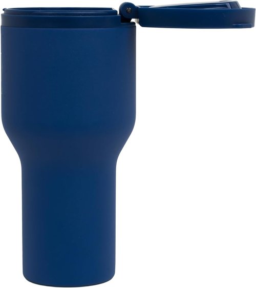 Insulated Travel Tumbler - 28oz Stainless Steel with Lid | Stylish Blue Design