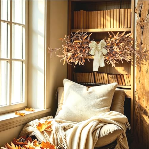 Artificial Olive Leaf Swag for Front Door Decor Fall Wreath 76cm