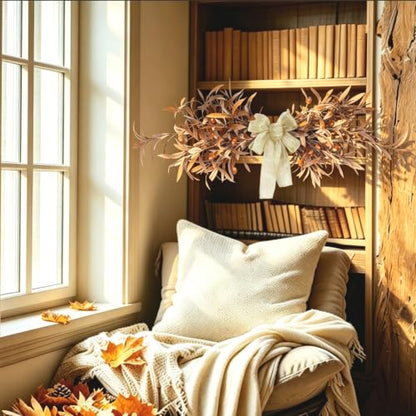 Artificial Olive Leaf Swag for Front Door Decor Fall Wreath 76cm