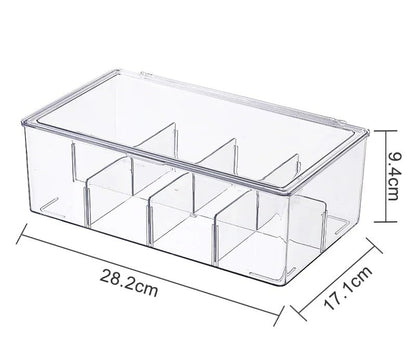 Vtopmart Clear Organizers,Stackable Storage Containers for Office Supplies,Desk Organization and Storage for Jewelry,Art Crafts