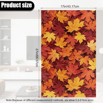 Maple Leaf Sofa Headrest Cover Non-Slip Fitted 27x17 Inch for Living Room & Bedroom - Autumn Decor