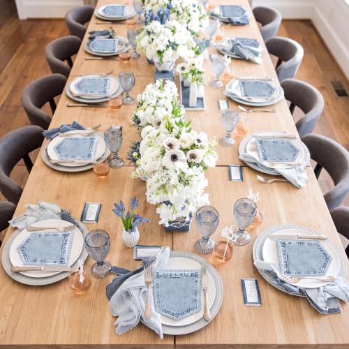 Western Cowboy Denim Style Baby Shower Napkins - 100 Pack