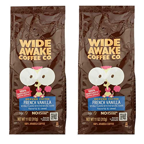 Wide Awake Coffee Co French Vanilla Ground Coffee 12 oz (pack of 2)