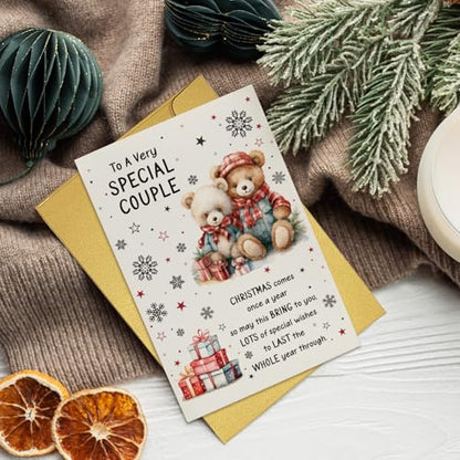 Christmas Card for Couples - Sweet Holiday Greeting Card with Heartfelt Message - To a Very Special Couple