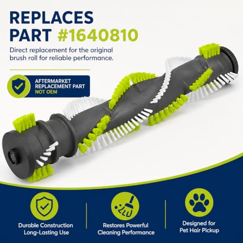 Replacement Brush Roll for Bissell CleanView Swivel Pet Models 3832 3836 3837 3839