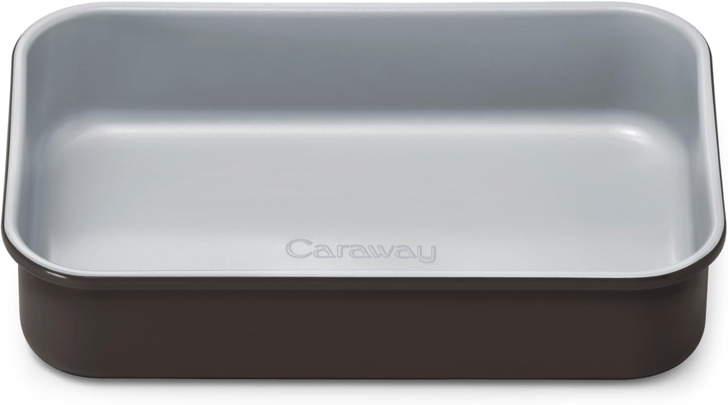 Caraway Nonstick Baking Pan | 9” x 6.5” Deep Ceramic Casserole Dish - Non-Toxic, PTFE & PFOA Free - Black