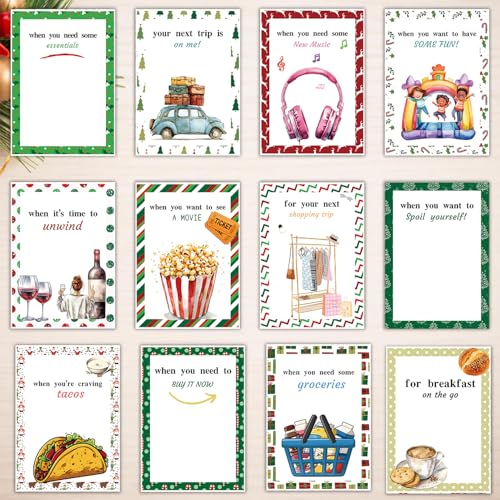 Christmas Gift Card Book S30 - Surprises, DIY Spiral-Bound Holiday Organizer