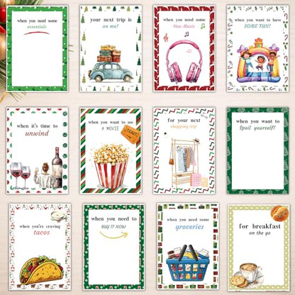 Christmas Gift Card Book S30 - Surprises, DIY Spiral-Bound Holiday Organizer