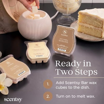 Scentsy Wax Melts Beyond Vanilla 3-Bar Set - Paraffin Cubes for Warmers