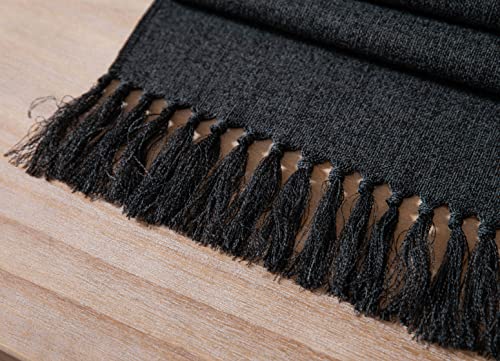 Classic Burlap & Black Table Runner 36x13 Inches Rustic Farmhouse Decor - Variation of THIS listing