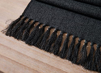 Classic Burlap & Black Table Runner 36x13 Inches Rustic Farmhouse Decor - Variation of THIS listing