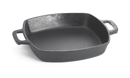 TableCraft Pre-Seasoned 10" Cast Iron Square Fry Pan - Commercial Quality for Home & Restaurant Use, 2 Quart, Black
