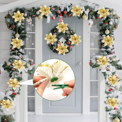 Green Christmas Tree Ornament Clips - 60 Pcs Heavy Duty Metal Alligator Style