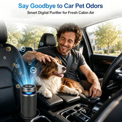 Aucleia Smart Ionic Air Purifier with H13 HEPA Filter & Auto Sensor - Black