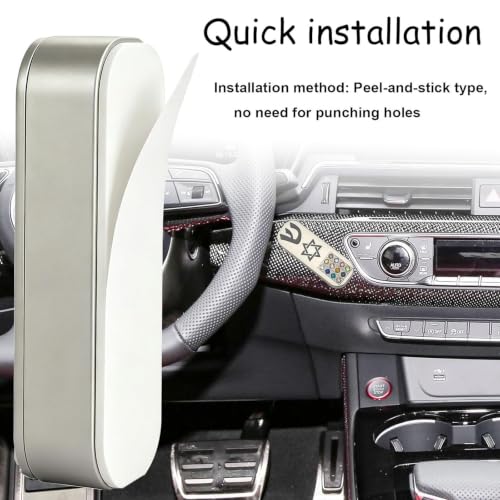 Jewish Car Mezuzah with Prayer Scroll & Hoshen Stones - Travel Safe Decor