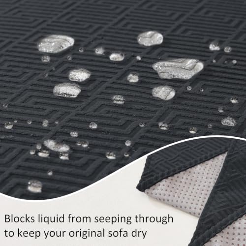 Waterproof Couch Cover for Dogs - Dark Gray, 78 x 91 Inches, Scratch Resistant