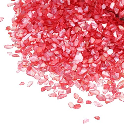 Small Crushed Seashells for Crafts - Berry, 100g, 0.12" Shell Fragments