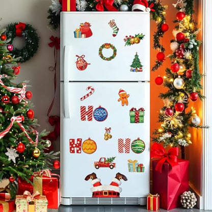 Christmas Dishwasher Magnet Cover Santa Ho Ho Ho Kitchen Decor Set