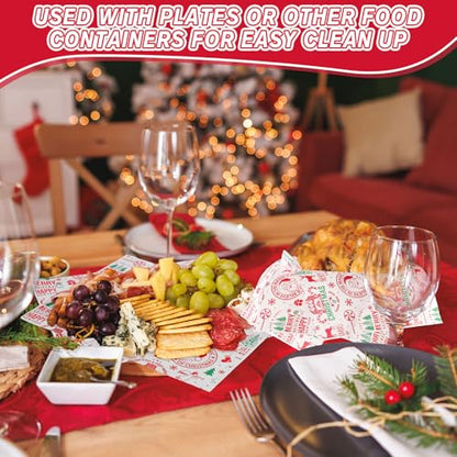 Variation of THIS listing: Red Santa Claus Wax Paper Sheets 150 Pcs Deli Wrap 9.84" x 8.27"
