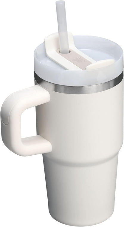 STANLEY Quencher H2.0 Tumbler - 20 oz Insulated Stainless Steel Cup with Handle & Straw | Cream 2.0