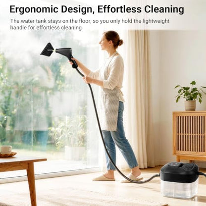 Handheld Steam Cleaner with 18 Accessories, 80-Minute Runtime, High-Pressure Steamer