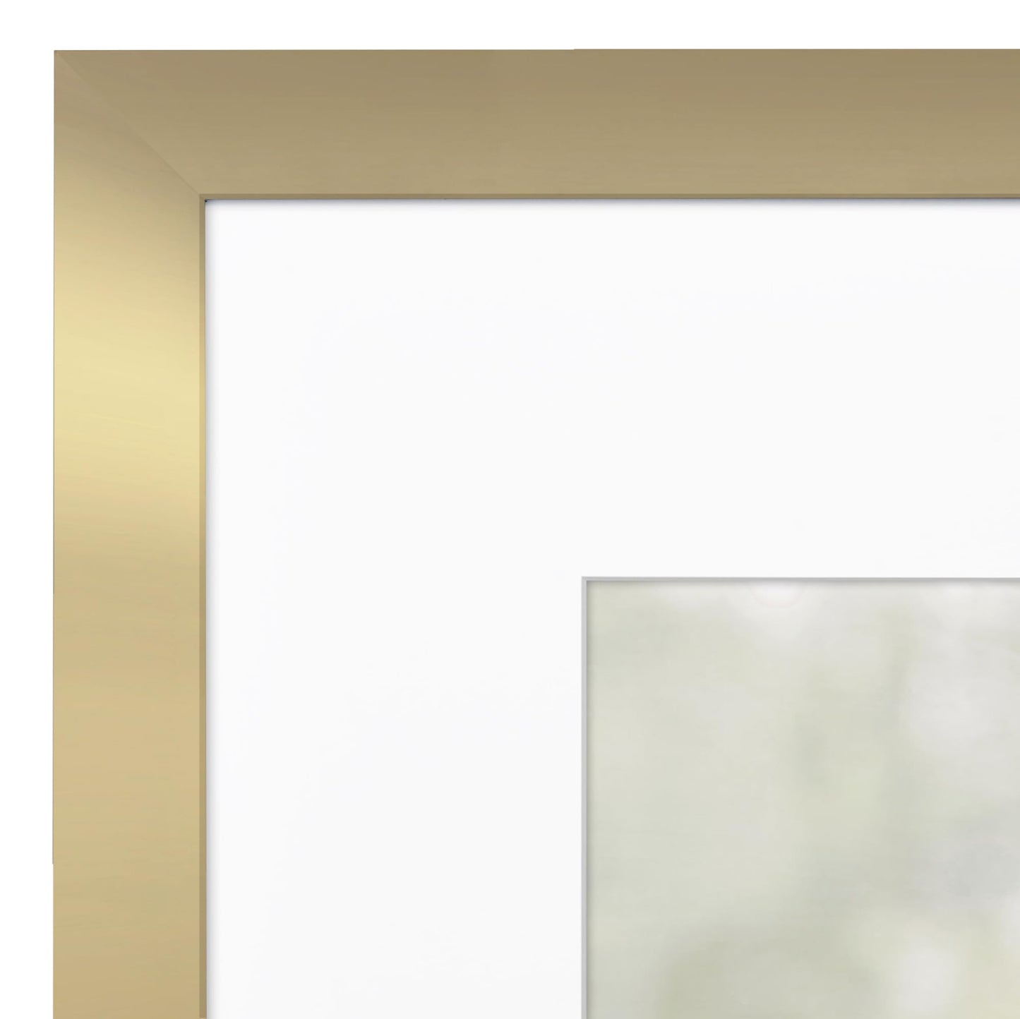 Americanflat 18x24 Poster Frame with Polished Plexiglass - Use as 12x18 Frame with Mat or 18x24 Frame Without Mat - Hudson Collection - Wide Picture Frame for Wall Display - Gold