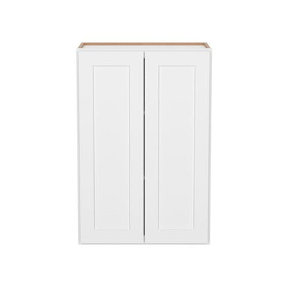 Furinno Shaker Wall Kitchen Cabinet 2-Doors-2 Shelves, Ready to Assemble, 12 D x 24 W x 36 H, White
