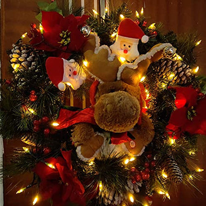 Christmas String Lights 33ft 100 LED Battery Operated Warm White Outdoor Indoor