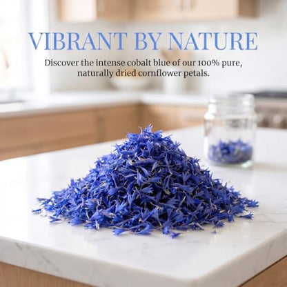 Natural Dried Cornflower Petals for DIY Crafts & Decorations - 5g Blue
