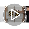 No Drill Linen Roman Shades - Custom Size, Light Filtering, Beige White B