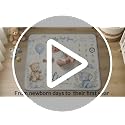 Personalized Baby Milestone Blanket with Name - Blue, 30x40 or 40x50 Inches