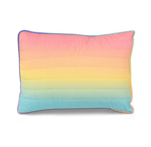 Lush Decor Rainbow Ombre Quilt 3 Piece Set Twin/Twin XL Rainbow & Turquoise - Dorm Bedding Set Twin XL Quilt - Kids Bedroom Decor
