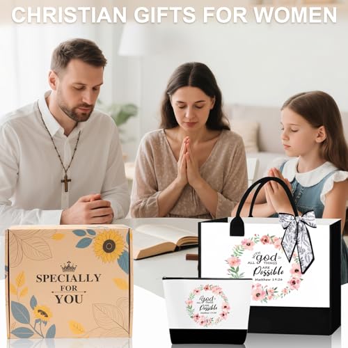 Large Christian Tote Bag & Gift Set for Women - Faith-Based Religious Gifts